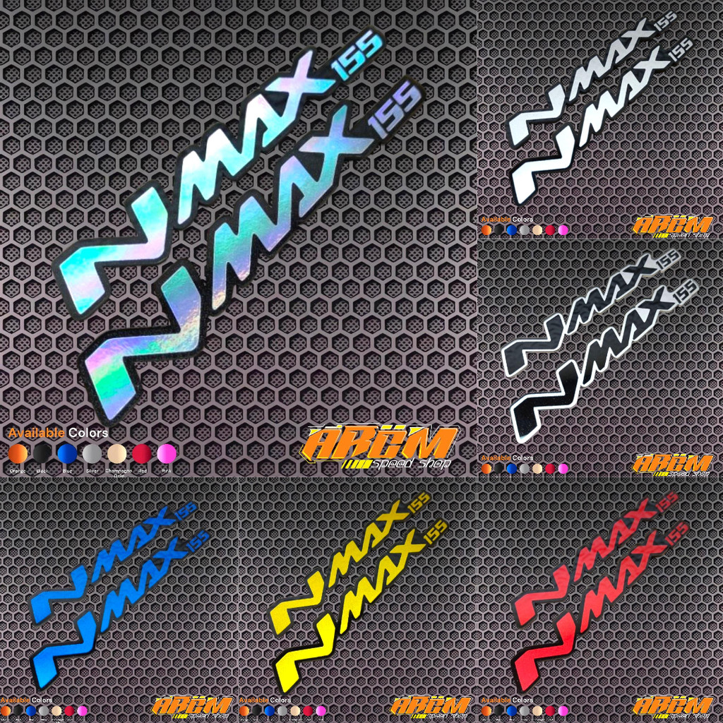 YAMAHA NMAX 155 EMBLEM 3D โลโก้ NMAX 155 RAISED EMBLEM ACRYLIC 2MM BONUS เทปคู่