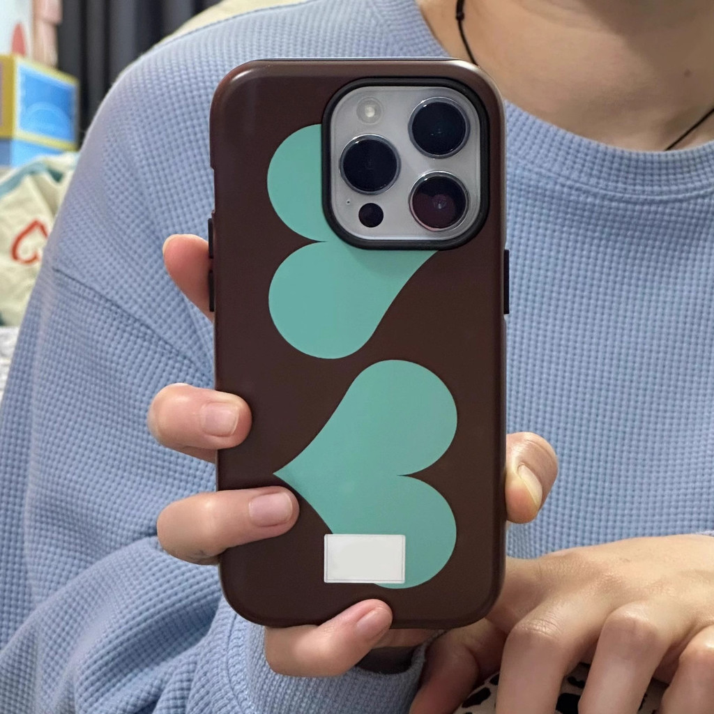 เคสโทรศัพท์ Coffee Love 2-in-1 เข้ากันได้กับ iPhone 15 Pro Max, Apple 16 14 Plus 11/12/13 Pro Max, เคสป้องกันกันกระแทกใหม่ ราคา ถูกที่สุด ดีลบีเคเค