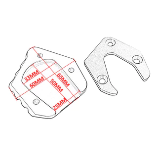 รถจักรยานยนต์สําหรับ Yamaha PG-1 PG1 2023 2024 2025 Kickstand ขาตั้ง Extension Pad แผ่น