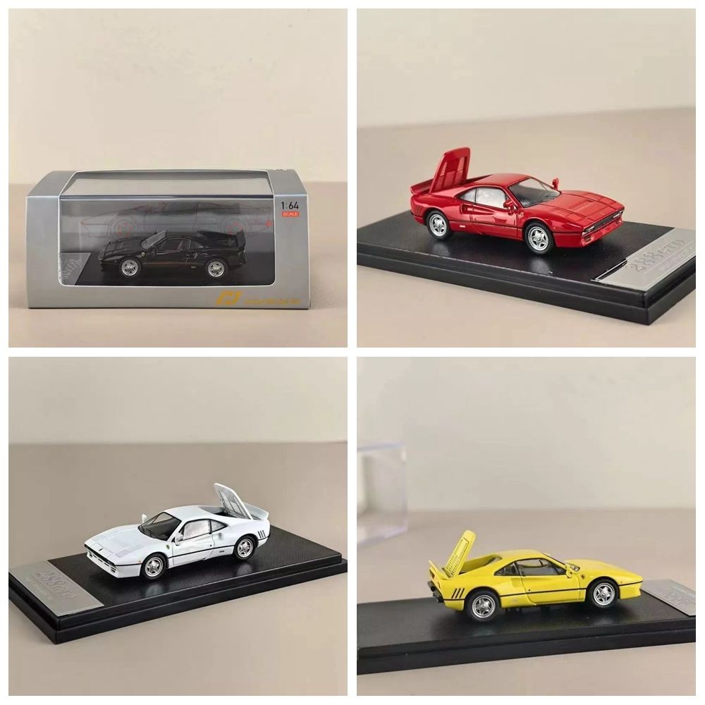 1: 64 Hone Model Ferrari Horse Leap 288GTO เปิดฝาครอบจําลองรถรุ่นพร้อมสต็อกออกจากรุ่นพิมพ์