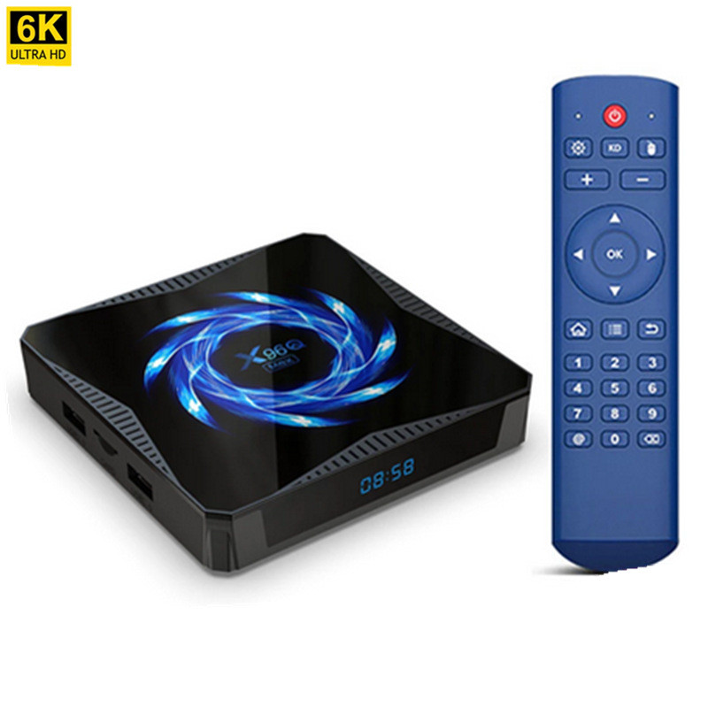 กล่องรับสัญญาณ x96q max H616 Android 10.0 4G/64G ดูอัลแบนด์ WIFI พร้อมบลูทูธ HD TV Box