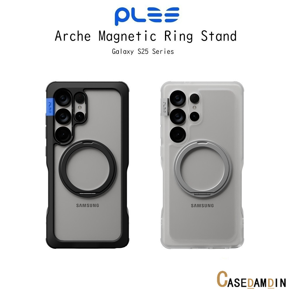 PLES Arche Magnetic Ring Stand เคสกันกระแทกพร้อมขาตั้งเกรดพรีเมี่ยมจากเกาหลี เคสสำหรับ Galaxy S25 Ul