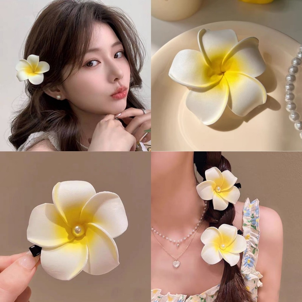 💝Mary💝กิ๊บติดผม ดอกไม้ตกแต่งดอกลีลาวดี เครื่องประดับผม แฟชั่นสําหรับผู้หญิง กิ๊บน่ารัก💕#Gift Flower