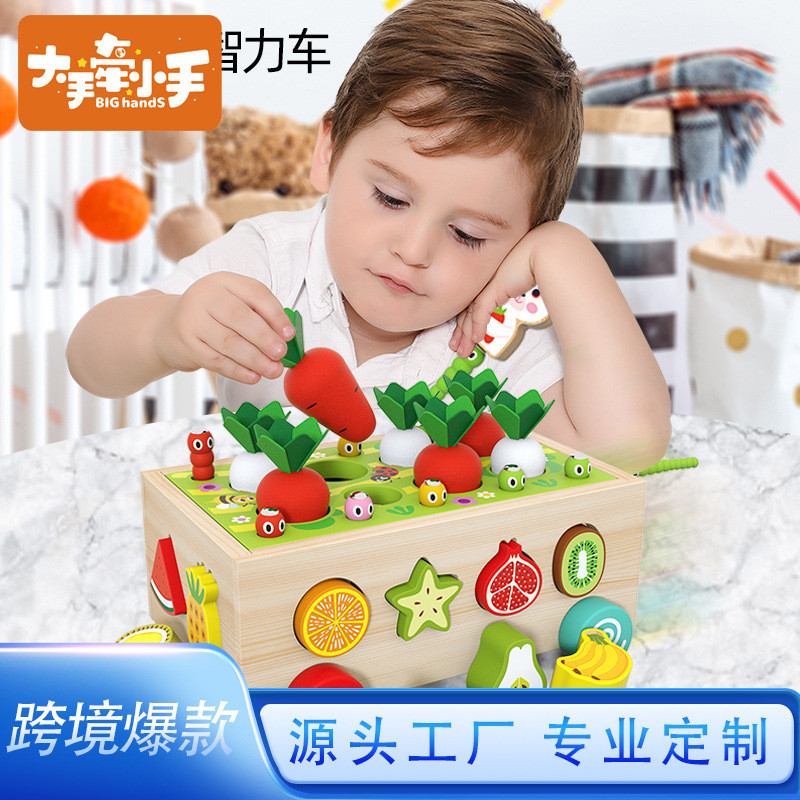 cpc Children's Educational Toys Farm Carrot Pulling Toy Shape Matching Building Blocks Intelligence 