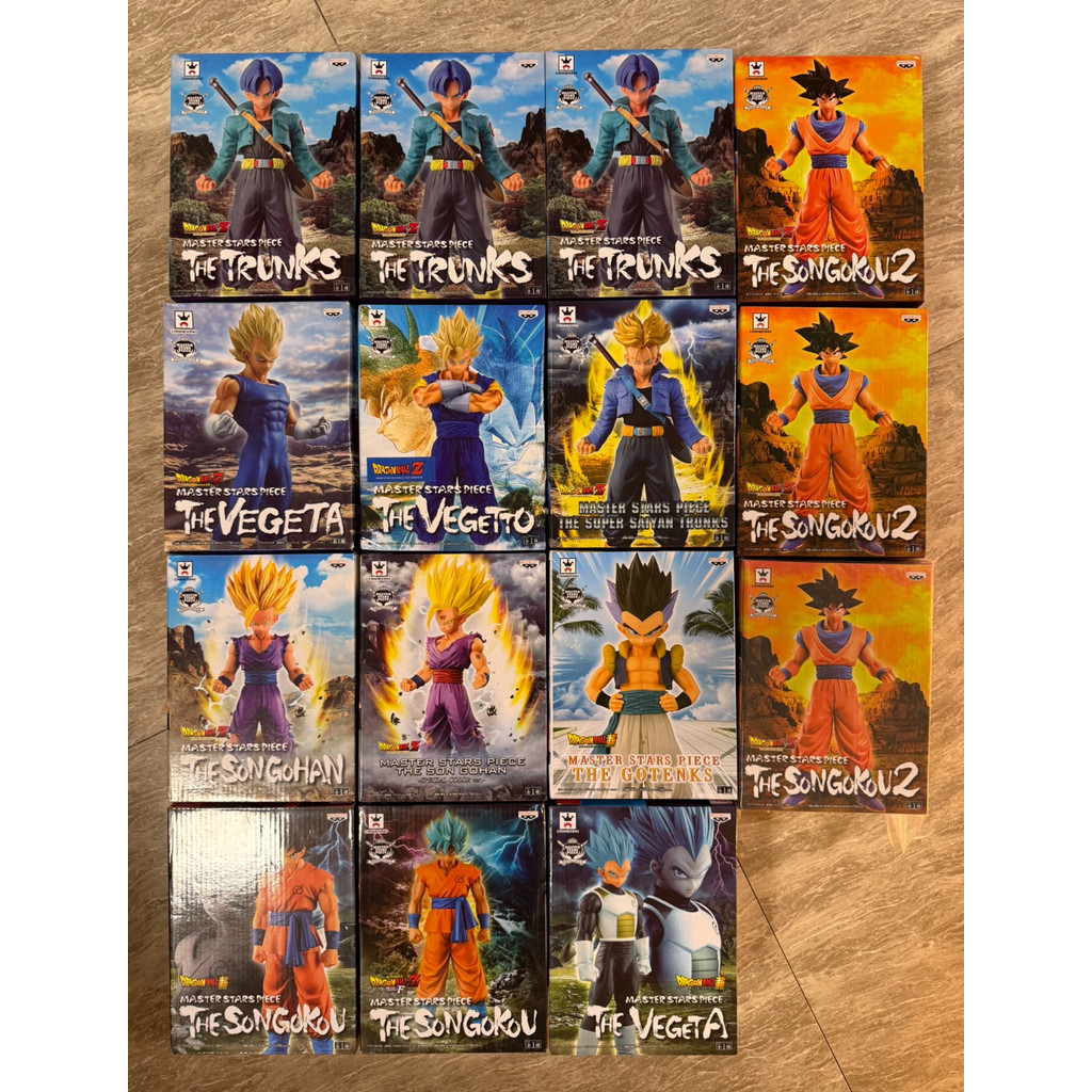 โรงงานแว่นตา Bandai MSP Series Dragon Ball Son Goku Vegeta Gotenks Trunks Frieza Son Gohan Figure