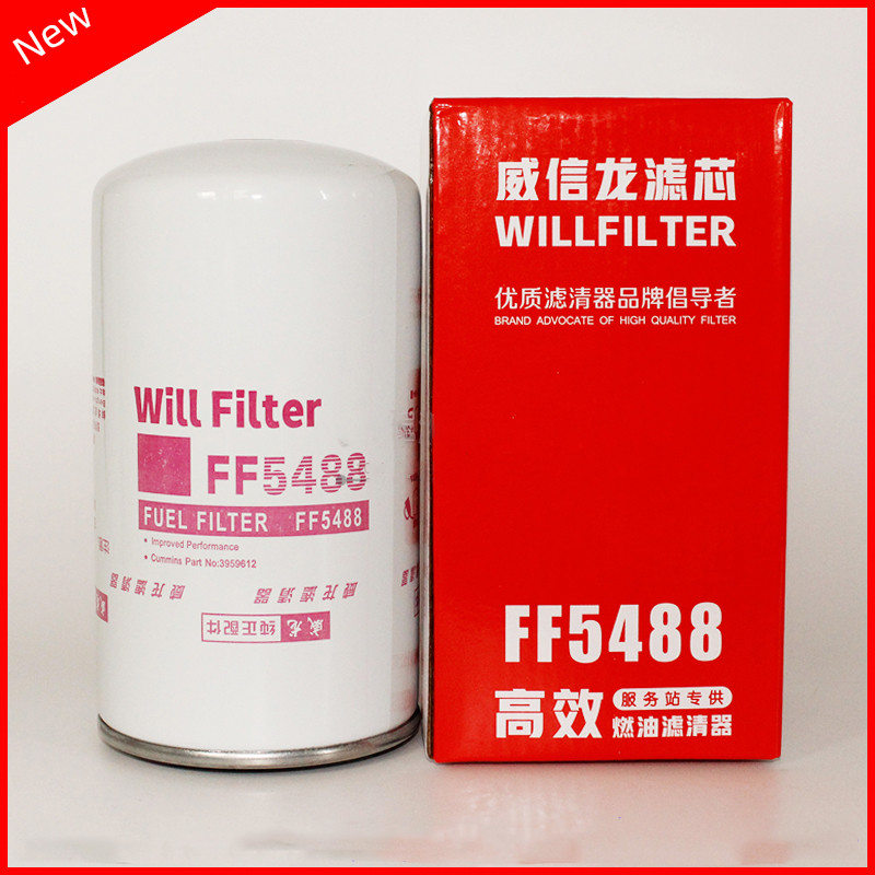 FF5488 กรองดีเซลกรองน้ํามันเชื้อเพลิง 3959612 CX0814E เหมาะสําหรับเครื่องยนต์ Dongfeng Cummins