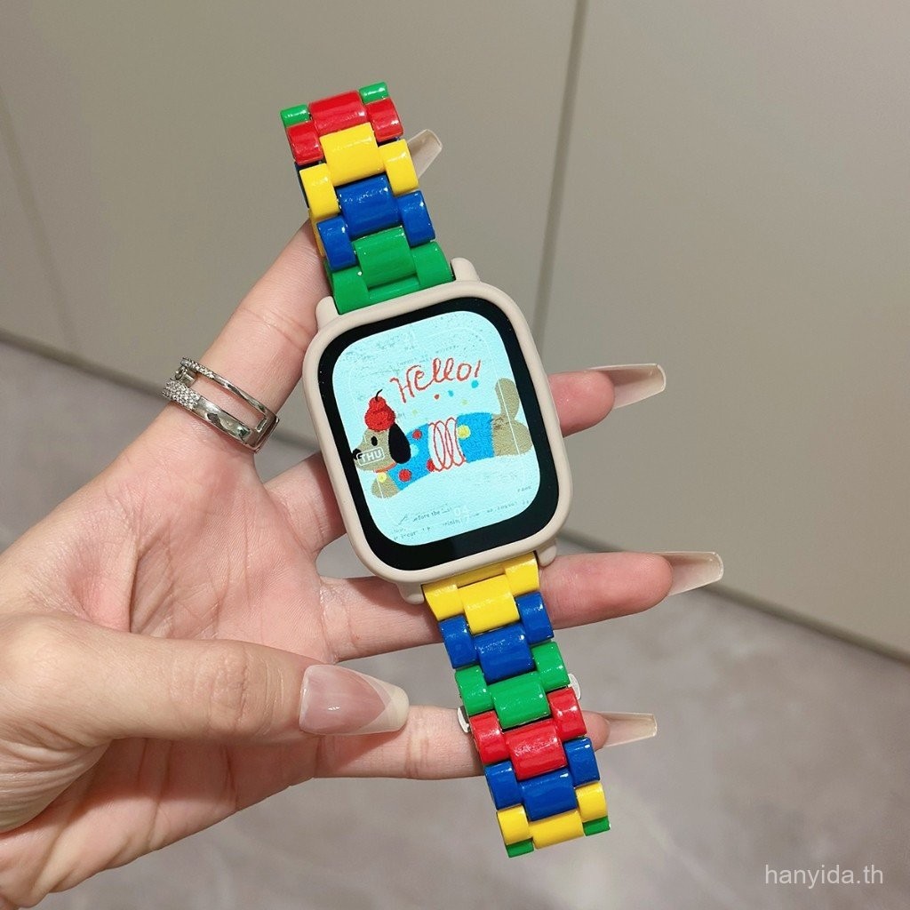 น่ารักสีสันเปลี่ยนสายนาฬิกาอะคริลิคสำหรับ redmi Watch 5 Active 5 Lite ราคา ถูกที่สุด ดีลบีเคเค แกลเลอรีภาพที่ 6