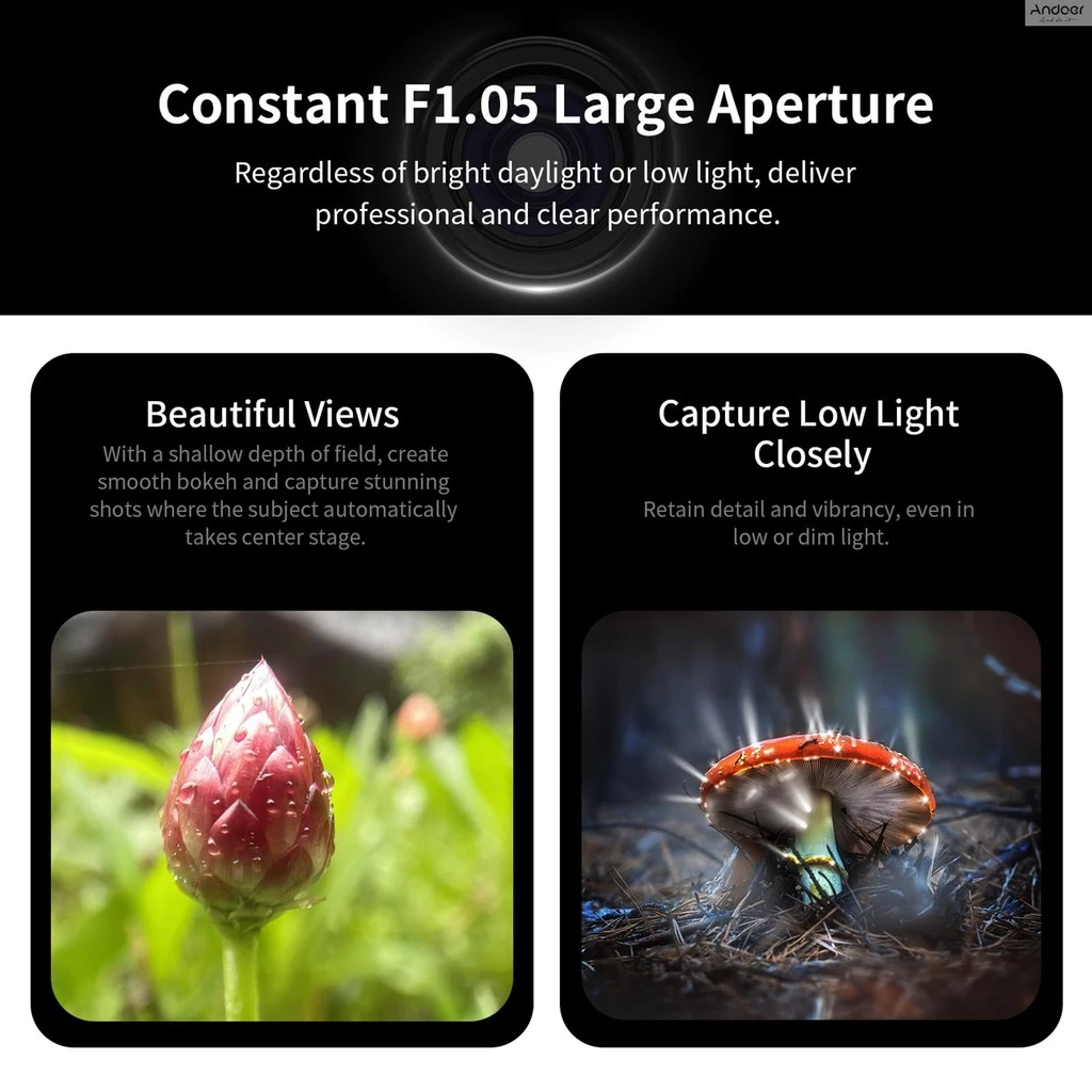 Apexel APL-ZM100 Universal Macro เลนส์สําหรับโทรศัพท์อลูมิเนียม 10X-20X ขยาย F1.05 รูรับแสงขนาดใหญ่พร้อมโทรศัพท์สําหรับ iephone 15/14/13/12 สมาร์ทโฟน Android thumbnail 5