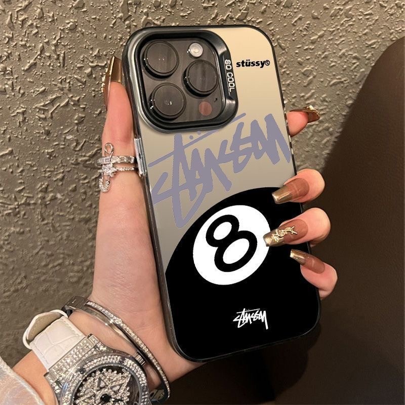 COD เคส iphone 11 13 pro 12 14 15 Pro MAX 14 15 7 8 Plus X XR XSMAX SE 2020 เคสโทรศัพท์มือถือ 8 สีดำสไตล์สปอร์ตแบรนด์