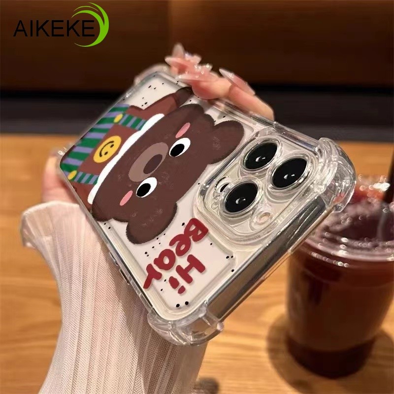 น่ารักหมีสีน้ําตาลเคสโทรศัพท์สําหรับhonor 200 Pro 90 X9B X8B 100 X7B X6B X5 Plus X60i X6A X9A X5 X8A