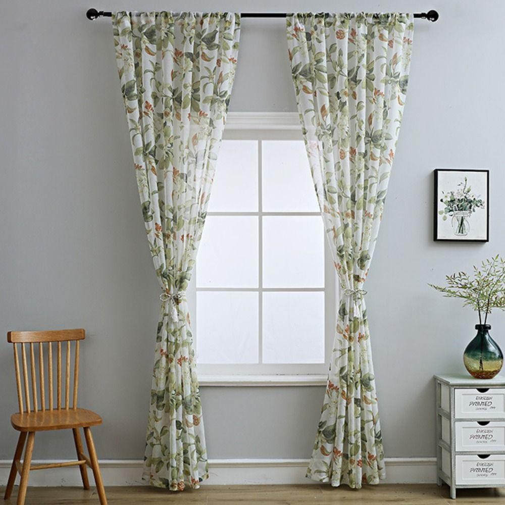 แนะนำ ผ้าม่าน ผ้าม่านลายดอกไม้ สไตล์หรูหรา ผลิตจากผ้าฝ้ายและผ้าลินิน ให้ความรู้สึกโรแมนติกและโปร่งแสง ราคาพิเศษ มีเก็บเงินปลายทาง