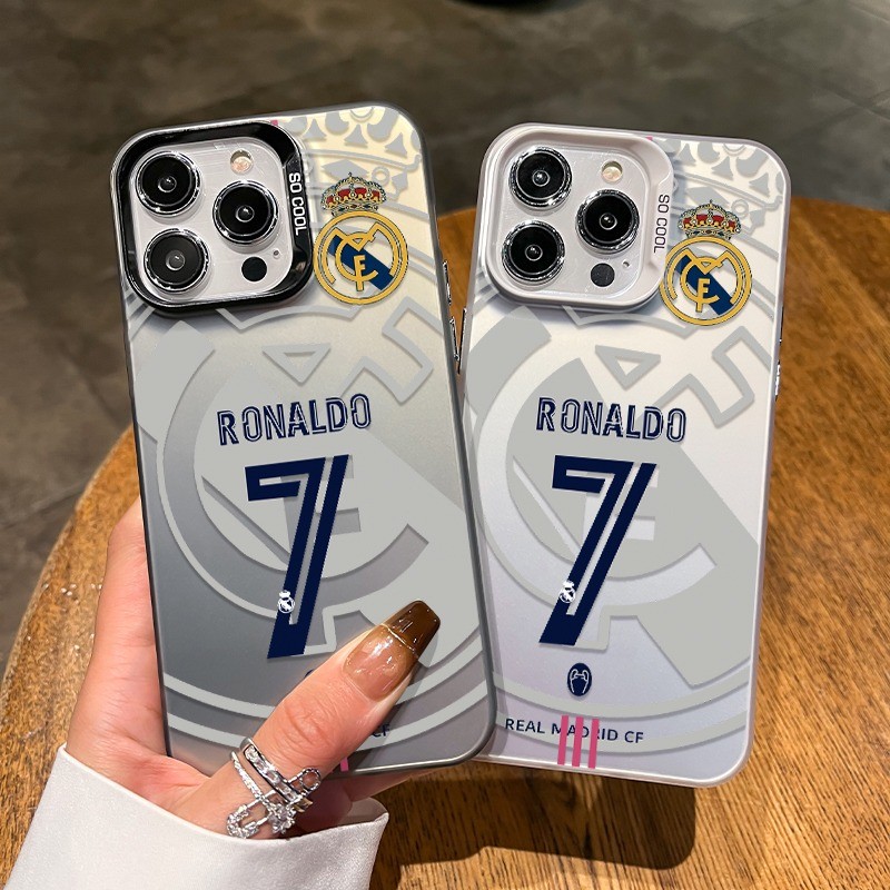 เคสไอโฟน16 15 14 13 12 11 Pro Max Case Fashion Real Madrid Ronaldo กันกระแทก Matte Compatible เคส iPhone X/XS, XR,7+,8Plus