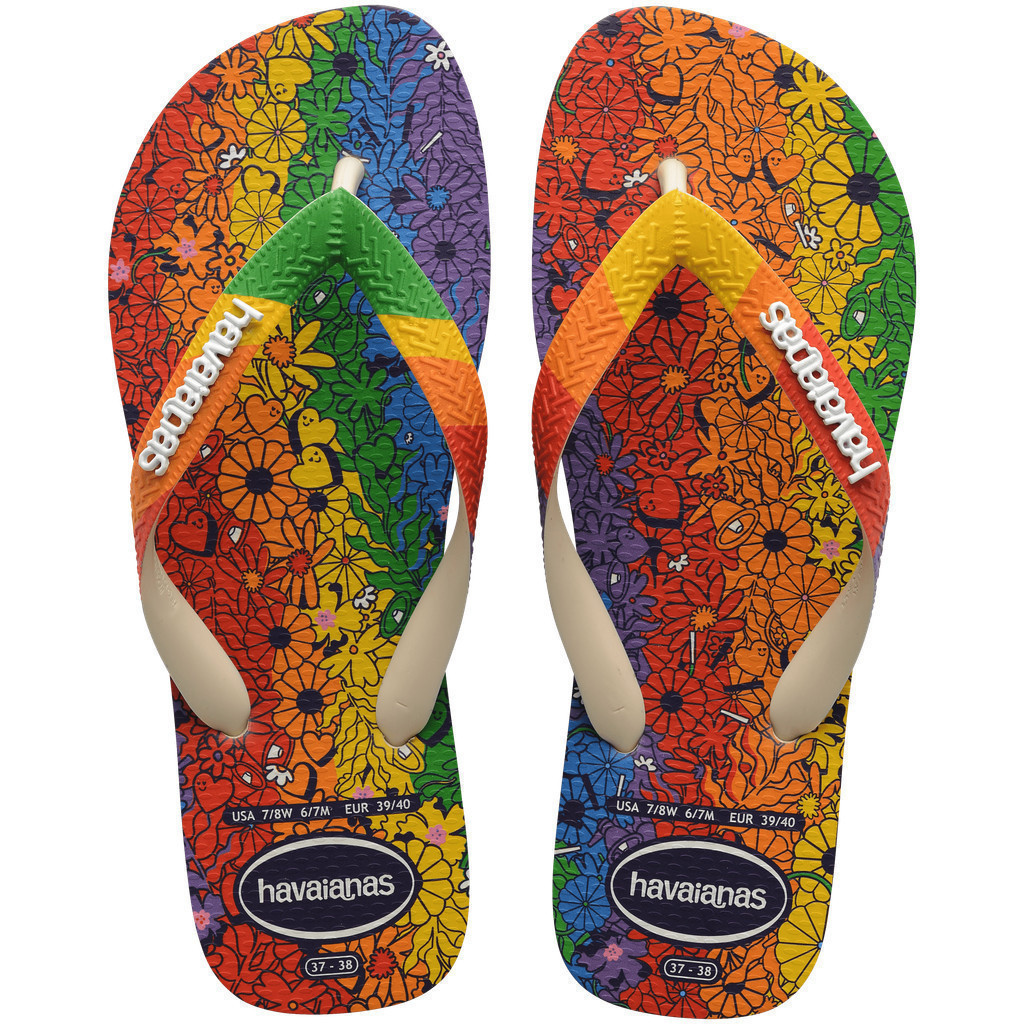 HAVAIANAS รองเท้าแตะ Top Pride Flip Flops CREAM 41486480121U_U3CMXX