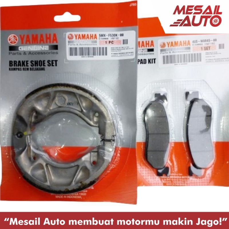 ผ้าเบรคหลังด้านหน้า NUVO JUPITER Z BURHAN 5MX/4US (PAIR)
