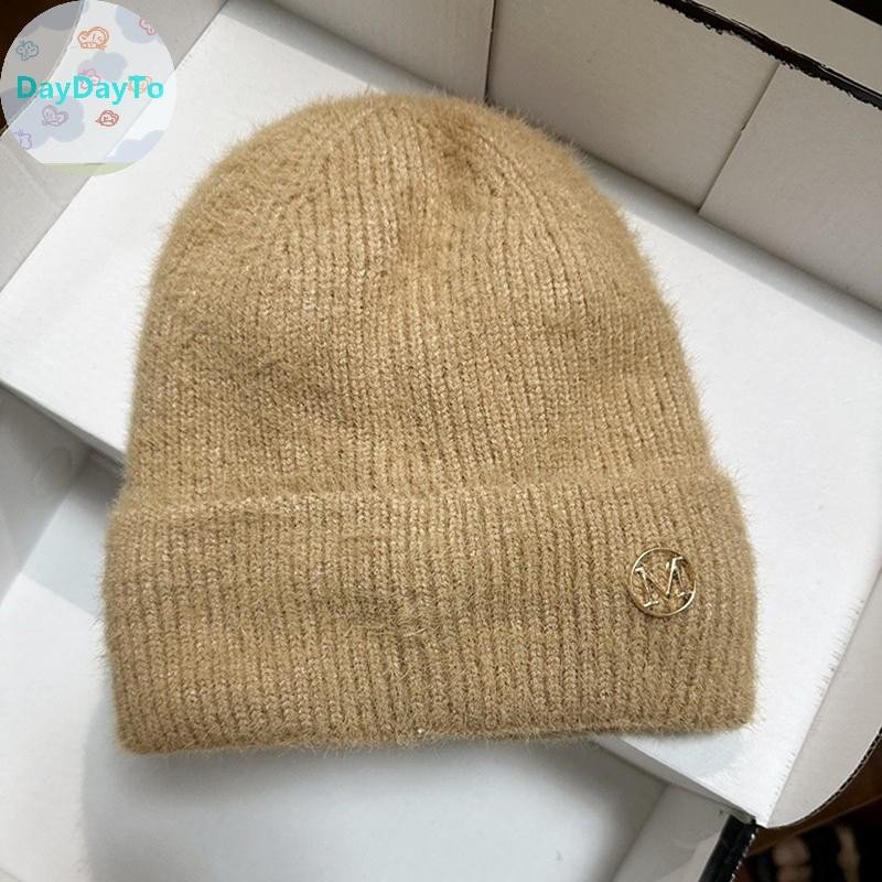 Daydayto น่ารักนุ่ม Warm Fluffy ฤดูใบไม้ร่วงฤดูหนาวหนาหมวกสําหรับผู้หญิงสาวสีทึบ Beanies แฟชั่นอเนกประสงค์ป้องกันหูหมวกของขวัญ TH - รูปที่ 7