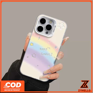 สําหรับOPPO Reno16F 16Pro 16C 15F 15ProMax 14F 14Pro 13F 13Pro 12F 12Pro 11F 11Pro 10Pro 8T 8Z 7Z 6Z Simple rainbow SMILEกันกระแทกTPUเคสโทรศัพท์