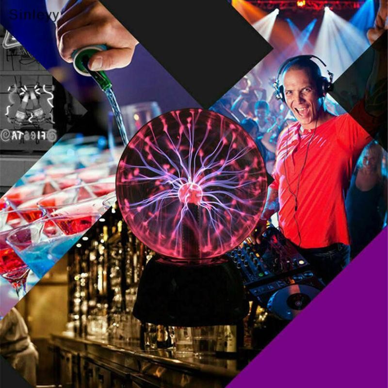 Nl แก้ว Magic Plasma Ball Light โคมไฟตั้งโต๊ะขนาดใหญ่ทรงกลมโคมไฟกลางคืน Touch US N