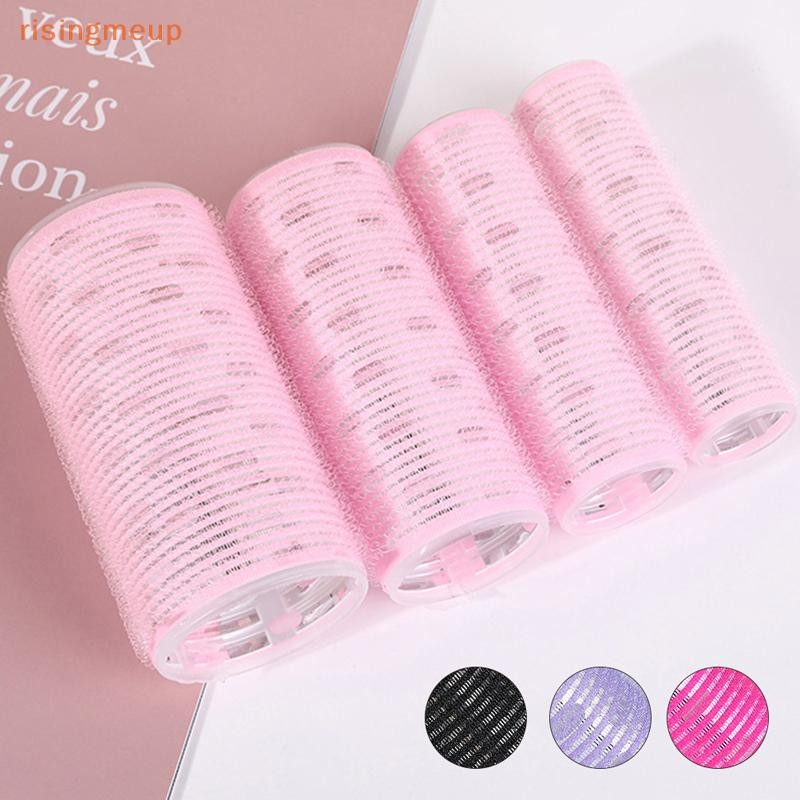 [risingmeup] 4size Hair Rollers Hair Curlers Lazy Curler Hair Roller พร้อมแผ่นอลูมิเนียม