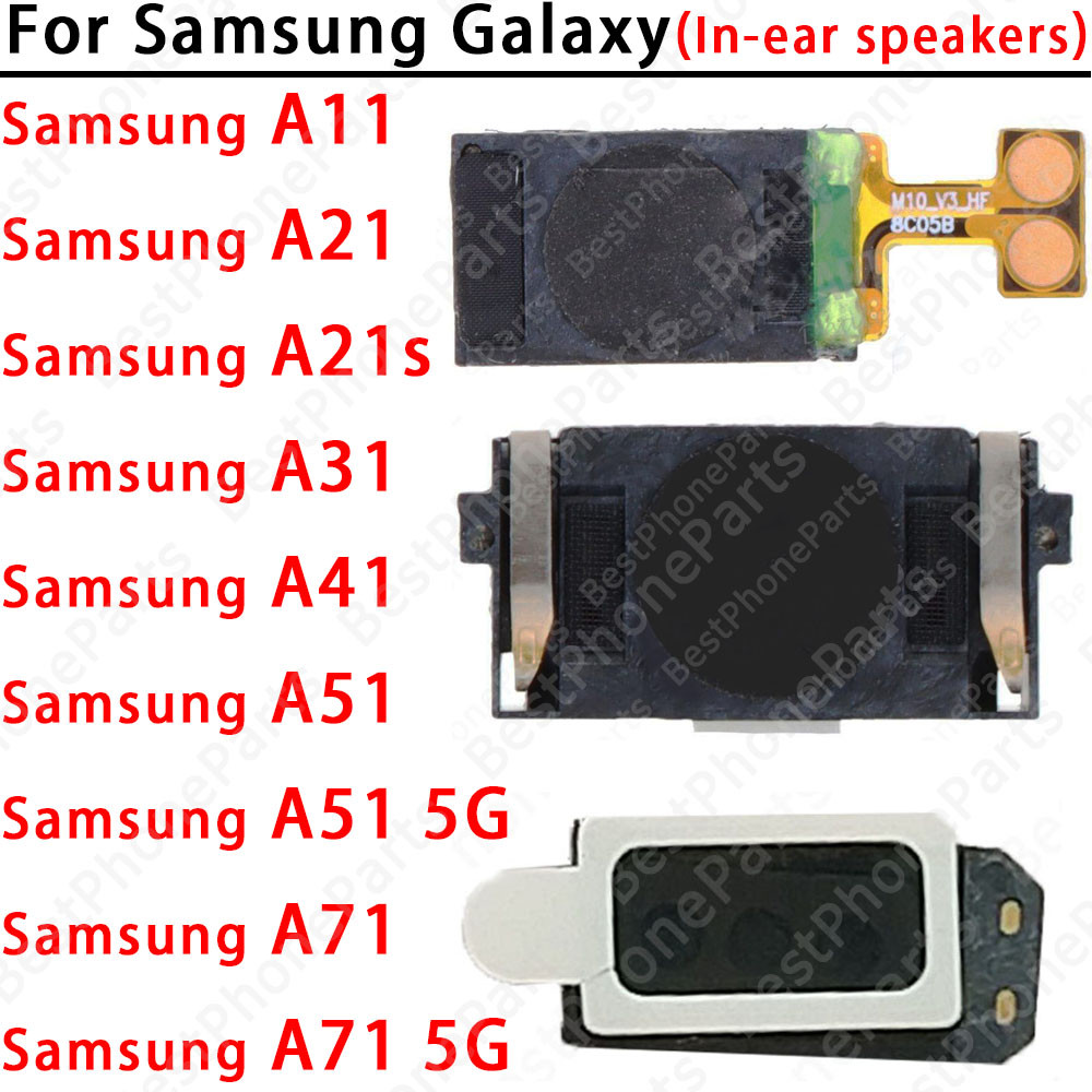 Original หูฟังสําหรับ Samsung Galaxy A11 A21 A21s A31 A41 A51 A71 5G หูฟังชนิดใส่ในหูอะไหล่