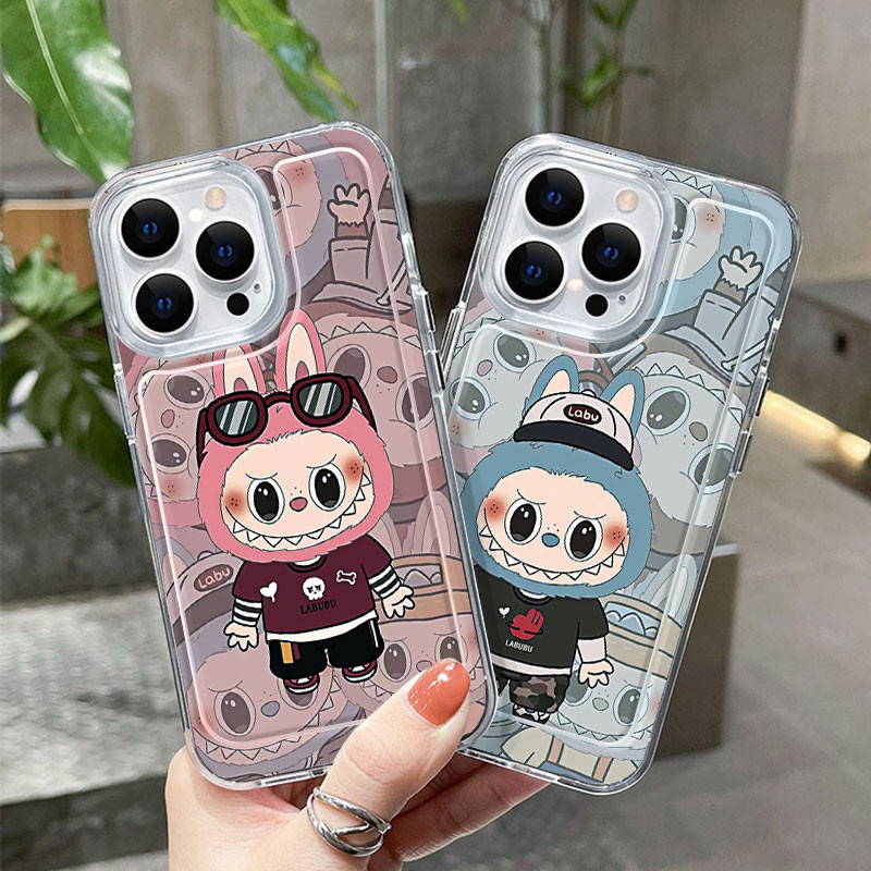 น่ารัก LABUBU การ์ตูนเคสโทรศัพท์สําหรับ VIVO V9 เยาวชน V17 Neo V21 V23 V23E VIVO S1 Pro S10E S12 VIV