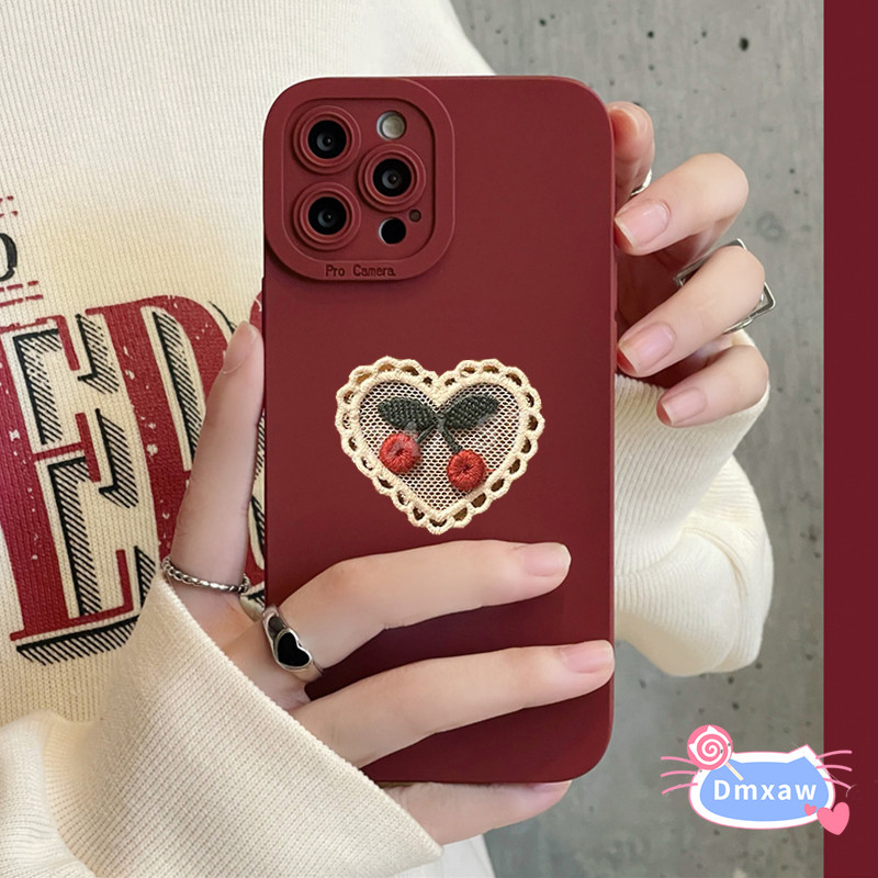 เกาหลีเชอร์รี่เคสโทรศัพท์สําหรับrealme C15 C12 C11 C2 C1 7i Global 6 6s Pro 5 Pro 5s 5i 6i Q 3 Pro X