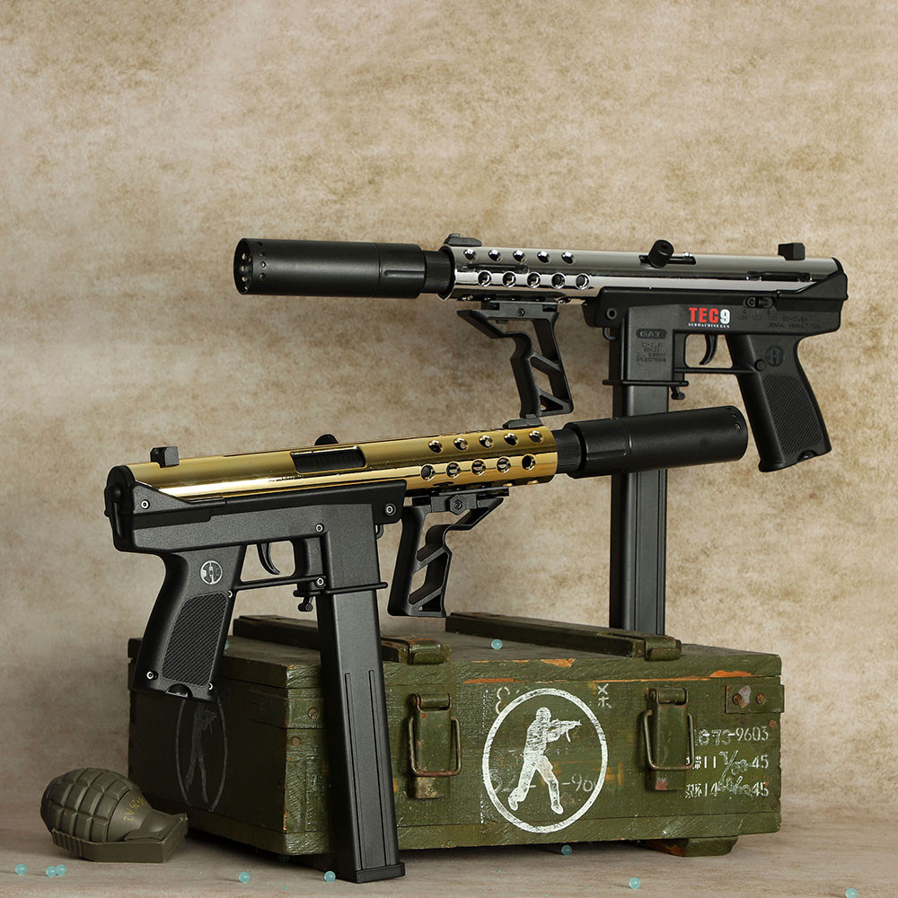 ปืนกลไฟฟ้า TEC9 ที่มีเอฟเฟ็กต์แสงและเงา เหมาะสำหรับเด็กและผู้ใหญ่ จัดส่งภายใน 24 ชั่วโมงจากประเทศไทย