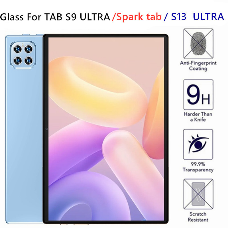 กระจกนิรภัยป้องกันสําหรับแท็บเล็ต TAB S9 ULTRA/spark tab/ s13 ultra แท็บเล็ต TAB S9 ULTRA/spark tab/