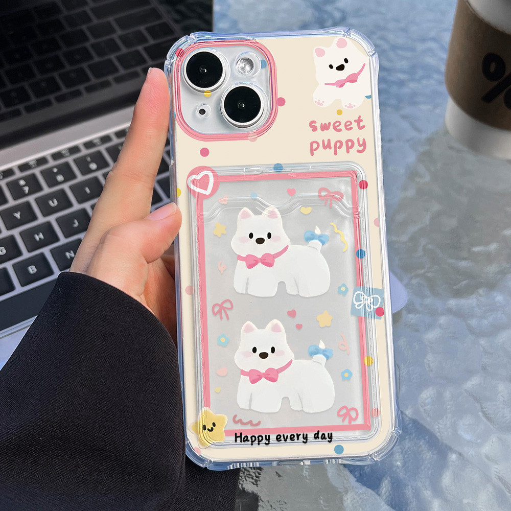 เคสโทรศัพท์ที่ใส่ช่องเสียบการ์ด for iPhone 11 13 12 14 15 Pro Max XR XS Max iPhone 16 7 8 Plus XR ปกทาสีคุณภาพสูง
