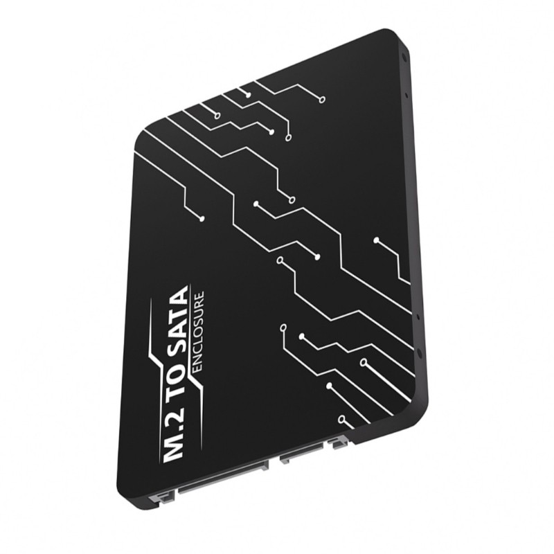 FA M 2 Key B SSDs ถึง SATA3 0 2 5 อะแดปเตอร์ Enclosure Card สําหรับ 30 42 60 80 มม.