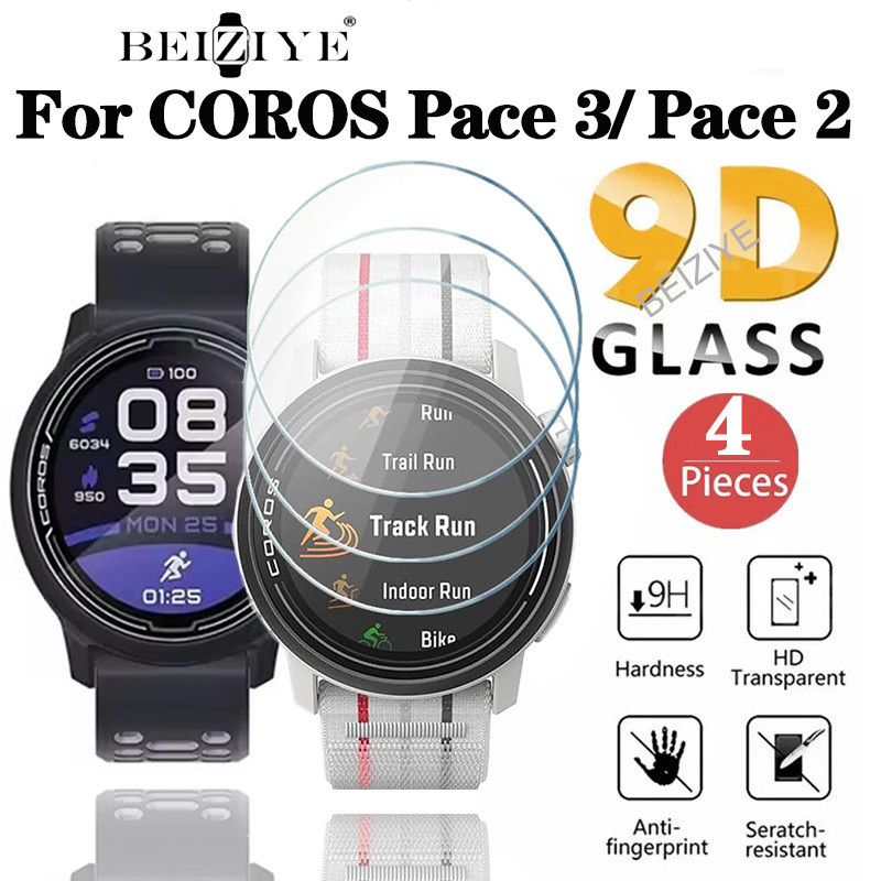 2/4pcs กระจกนิรภัยสําหรับ COROS Pace 3 หน้าจอป้องกันฟิล์ม Anti-Scratch สําหรับ COROS Pace 2 สมาร์ทนาฬิกาอุปกรณ์เสริม