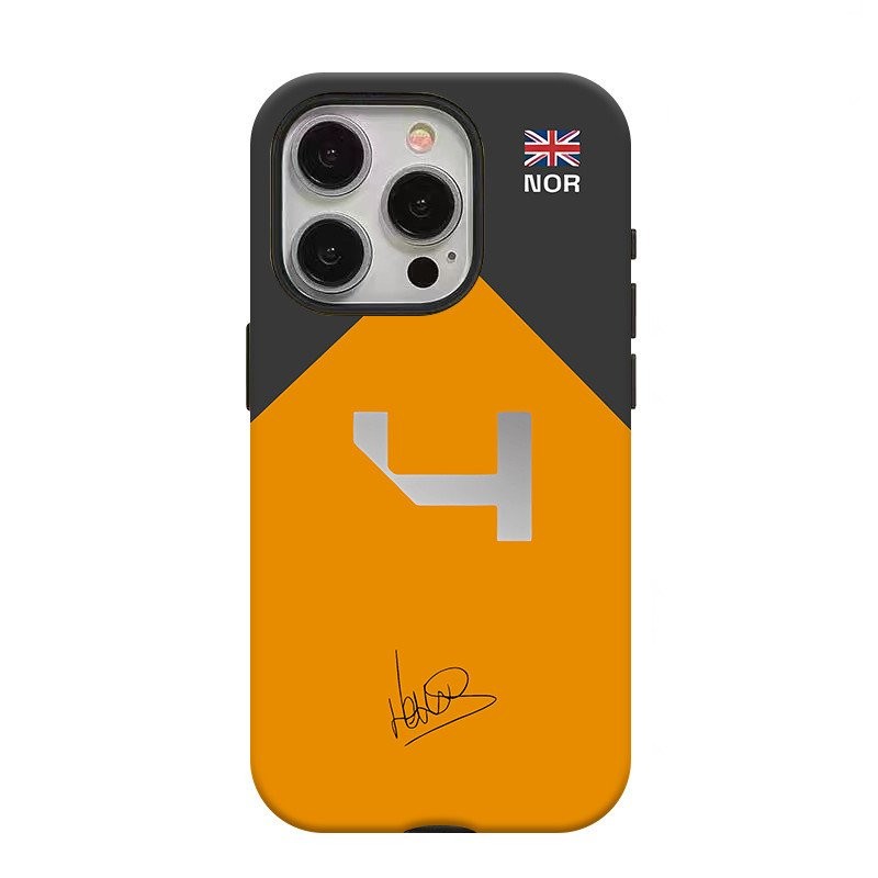 เคสโทรศัพท์สำหรับ iPhone Lando norris เคสโทรศัพท์สำหรับ iphone16/14/13Pro/15/11เคสป้องกันฟิล์ม2-in-1 vncu
