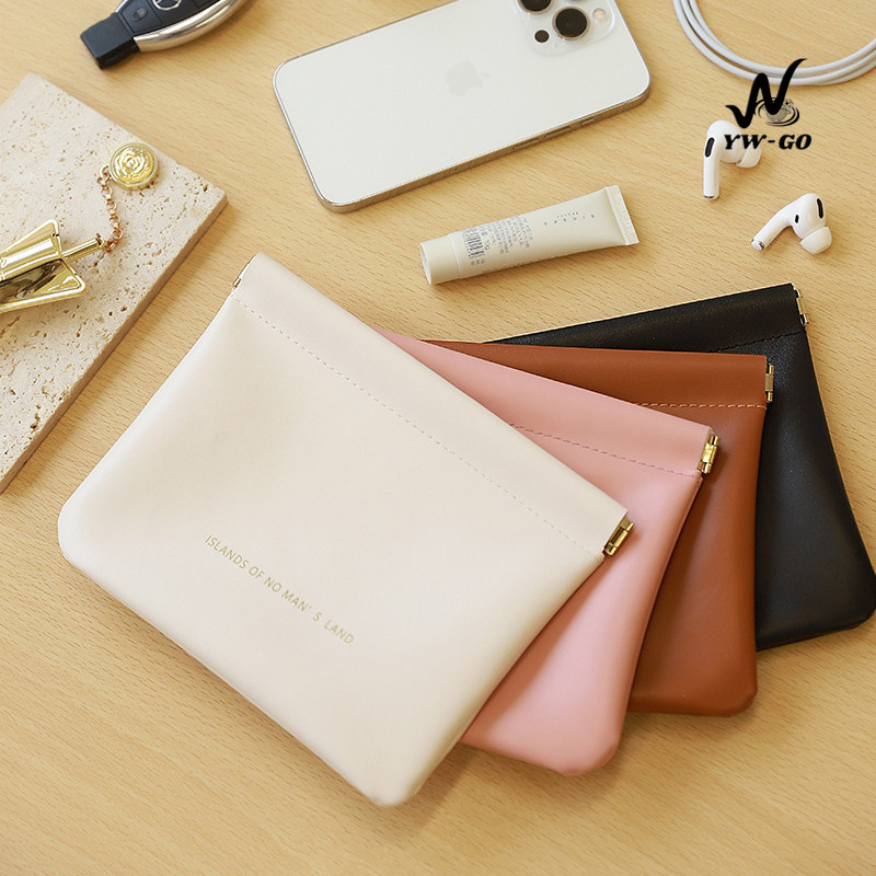 2สเปค PUกระเป๋าสตางค์ หนัง เก็บหูฟัง กระเป๋าเครื่องสำอาง 4สี (พร้อมส่งค่ะ) G2754