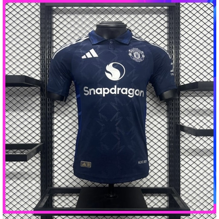 Player version 24-25 Manchester United away คุณภาพสูงเสื้อฟุตบอลแขนสั้นเสื้อ S-XXL