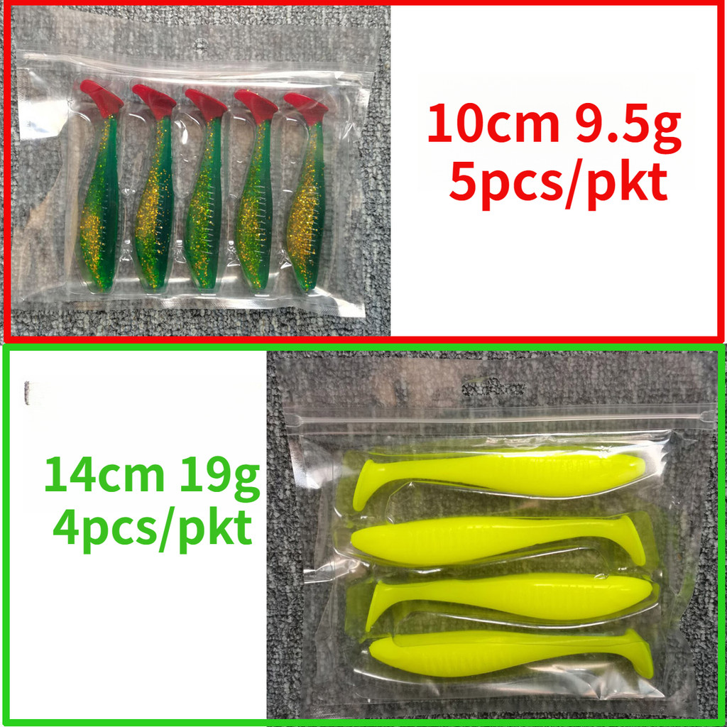 5 ชิ้น/pkt ล่อลอย TPE 10 ซม.9.5g ตกปลาประดิษฐ์ซิลิโคน Isca เหยื่อตกปลาเบสเหยื่ออ่อนสําหรับ Pike