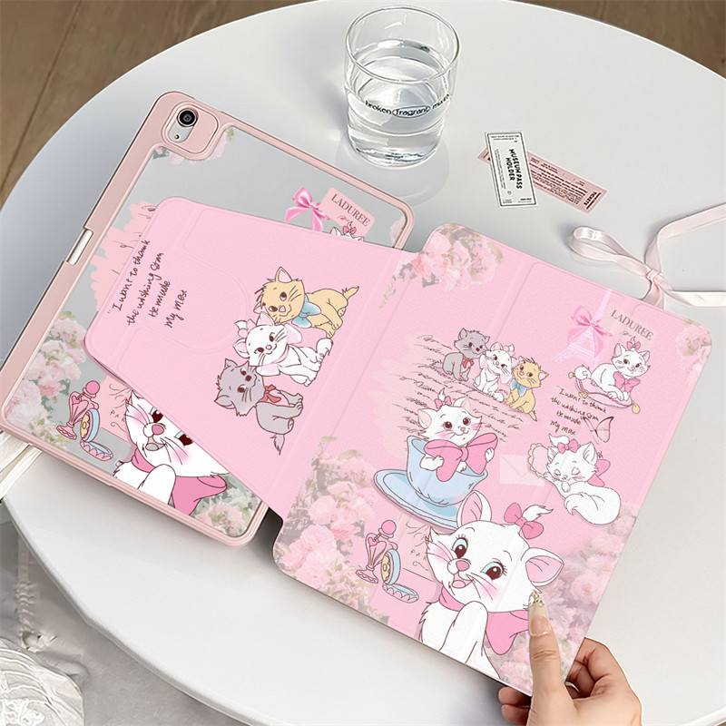 เคสสำหรับ ไอแพด ปรับองศาได้360 องศา เข้ากันได้สำหรับ gen10 Pro11 2022/2021/2020 Air4/5 Air610.9 2024 10.2 Gen9Gen8 Air11