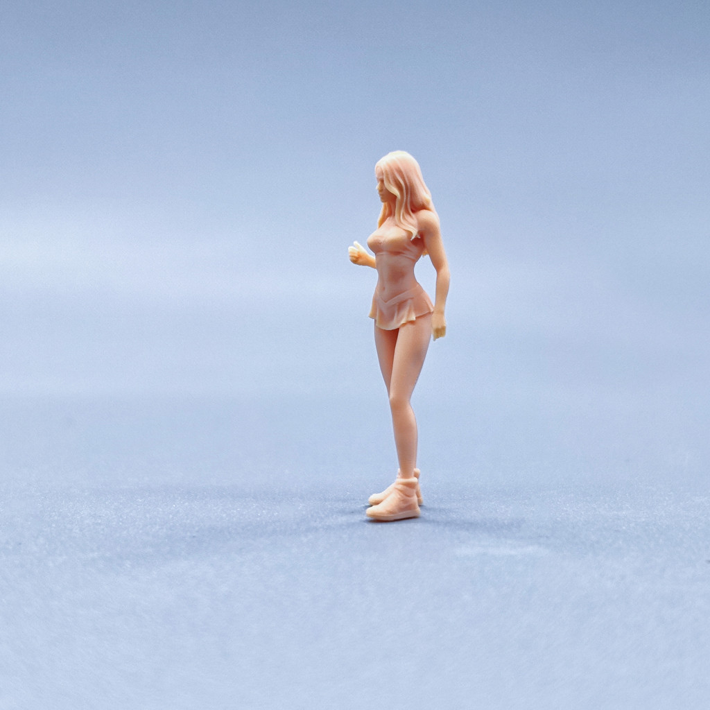 [Uh Hum Model] ความแม่นยําสูง 1: 64 ตุ๊กตา 1: 43 โมเดลสีขาวขนาดเล็กแนวตั้ง Thumb Like Girl W017 ราคา ถูกที่สุด ดีลบีเคเค แกลเลอรีภาพที่ 2