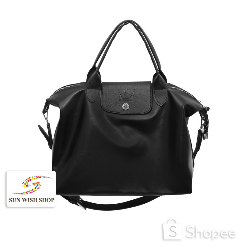 🪐SUNWISH STORE🪐 SWS-M2010 ใหม่สง่างามขนาดใหญ่หนังนุ่มกระเป๋าสะพายผู้ชายพร้อมที่จับแข็ง Crossbody Bag