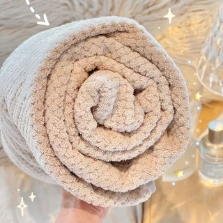 ผ้าเช็ดตัว ไซส์ใหญ่พิเศษ ซับน้ำดีขนไม่หลุด ขนาด70*140ซม. สาเกญี่ปุ่น รังผึ้ง เนื้อนุ่ม พร้อมส่ง