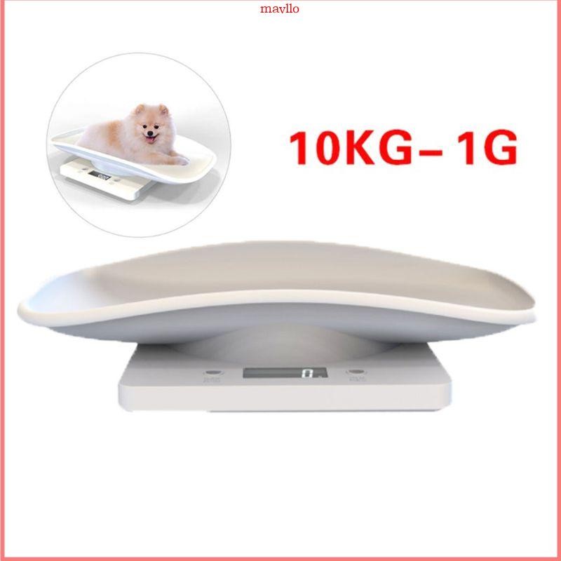 Mavllo Pet Digital Scale สําหรับกระต่ายลูกสุนัขดําเนินการ Precision ที่ ± 10g KG LB OZ