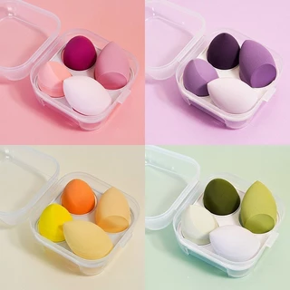 ฟองน้ำแต่งหน้ารูปไข่ 1 กล่อง 8 ชิ้น อุปกรณ์แต่งหน้า Soft Sponge