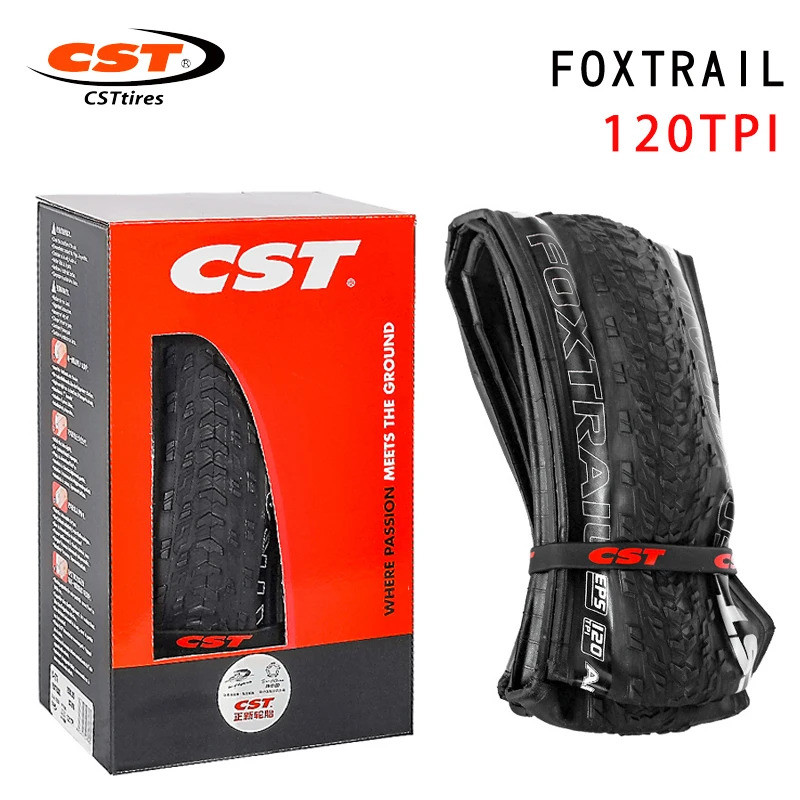 Cst foxtrail จักรยานเสือภูเขายาง 26 นิ้ว MTB อะไหล่ 27.5/29 *1.95 120TPI ultra light Racing พับ Stab