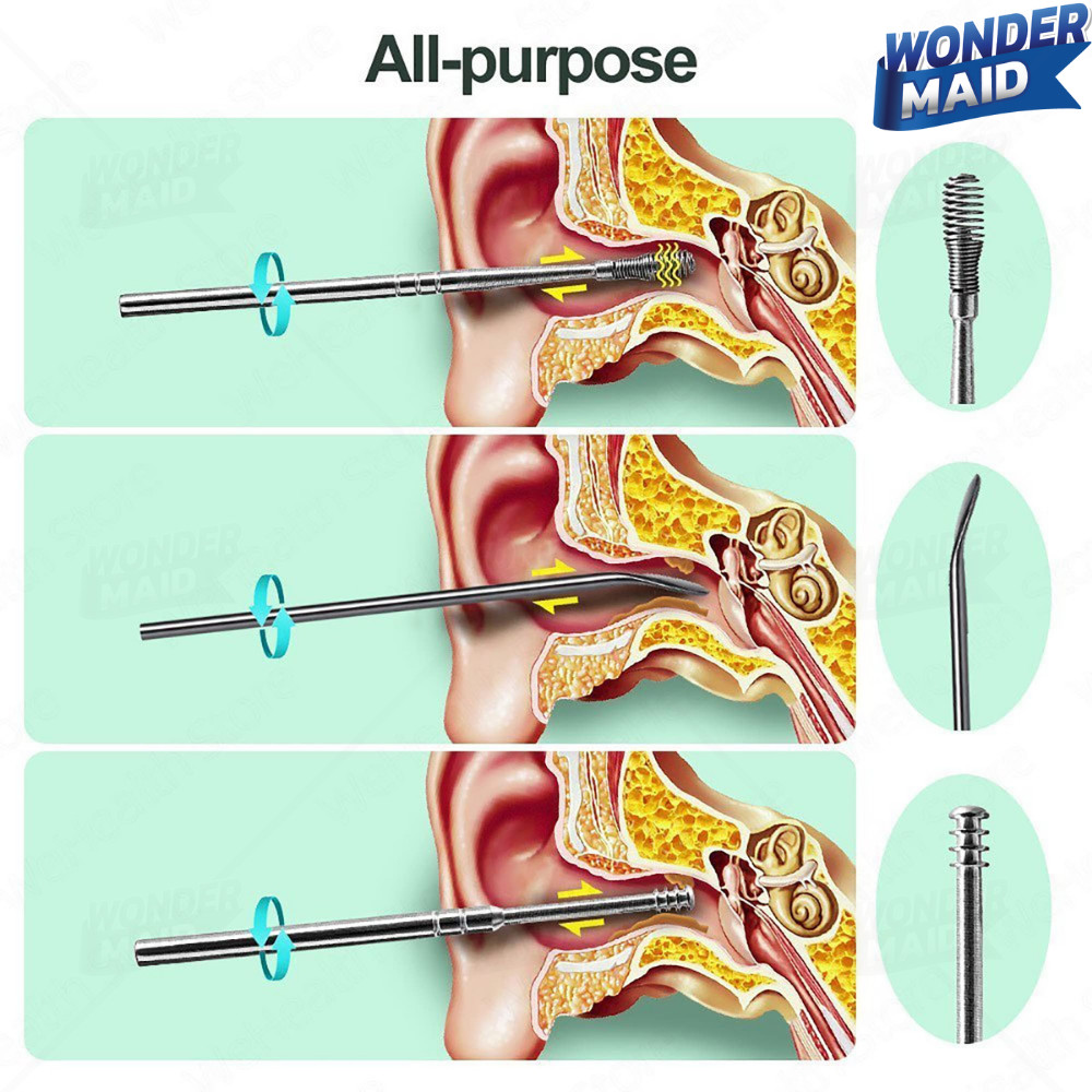 ✨ Wondermaid ✨ ไม้แคะหู ที่แคะหู พร้อมกล่องใส่ สแตนเลส สวยงาม ขนาดจิ๋ว สำหรับพกพา - รูปที่ 4