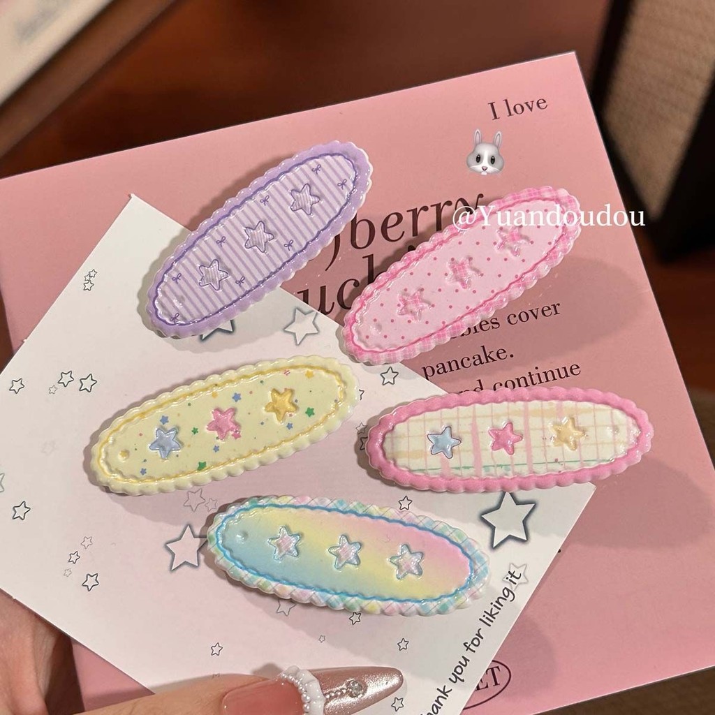 กิ๊บติดผมดาวสีแฟชั่นเกาหลีหญิง ins ของขวัญวันเกิดนักเรียน y2k ราคา ถูกที่สุด ดีลบีเคเค แกลเลอรีภาพที่ 6