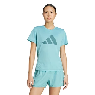 adidas วิ่ง เสื้อยืด Run It ผู้หญิง สีเทอร์คอยส์ JM5758