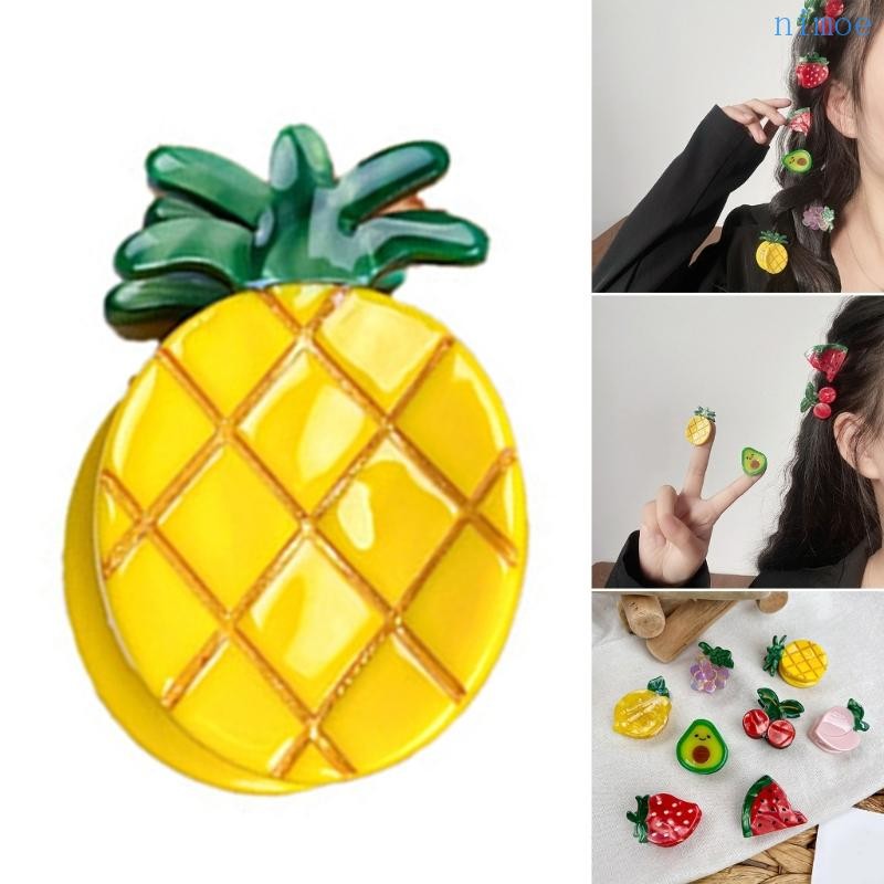 Nio น่ารักมินิผลไม้รูปร่างผม Claw Elegant Hairpin สําหรับผู้หญิงถ่ายภาพช้อปปิ้ง