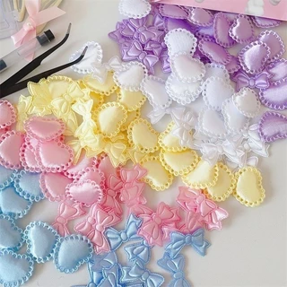 [10 ชิ้น] ins ลมบัลเล่ต์ความรักทําด้วยมือ DIY เครื่องประดับอุปกรณ์ตกแต่งลูกไม้ปกการ์ด วัสดุบาร์ถอดตกแต่ง