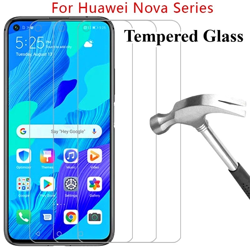 1-3PcsกระจกนิรภัยสําหรับHuawei Nova Smart Plus Lite 3 3 + 2 2017 หนุ่มClear Screen ProtectorสําหรับH