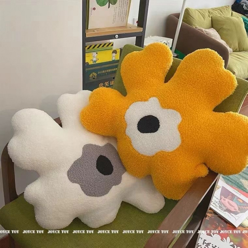 Ins Plush Round Cushion Office Seat เบาะโซฟาเบาะเก้าอี้ Bay Window Tatami Cushion หมอนดอกไม้