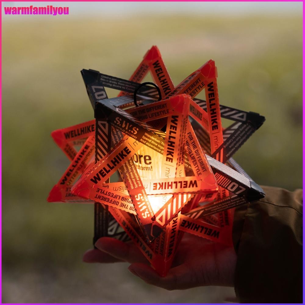 warmfamilyou DIY Outdoor Star Camping Light Shade ทนต่อการสึกหรอบรรยากาศโคมไฟโคมไฟกลางแจ้ง Shade สํา