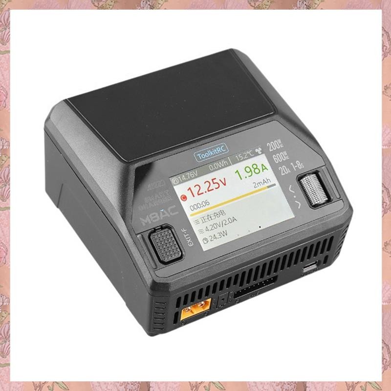 [h3w732xnj.ph] M8AC สมาร์ท Lipo เครื่องชาร์จแบตเตอรี่ Discharger AC 200W DC 600W 20A สําหรับ 1-8S Ba